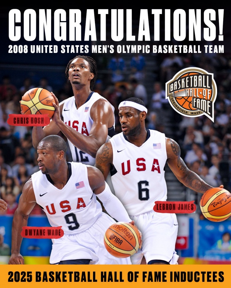 开云体育登录-热火官推晒三巨头08年奥运会参赛照 祝贺救赎之队入选名人堂